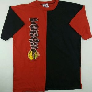 Vintage 90s Logo Athletic NHL Chicago Blackhawks T
